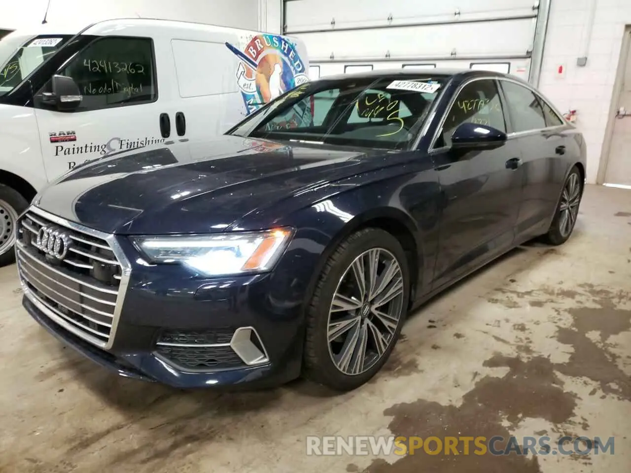 2 fotografías del automóvil dañado WAUE8AF23LN081268 AUDI A6 2020