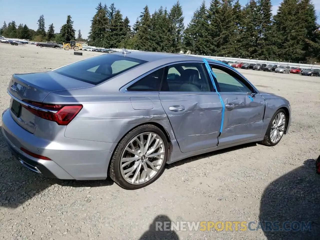 3 fotografías del automóvil dañado WAUM2AF24LN043948 AUDI A6 2020