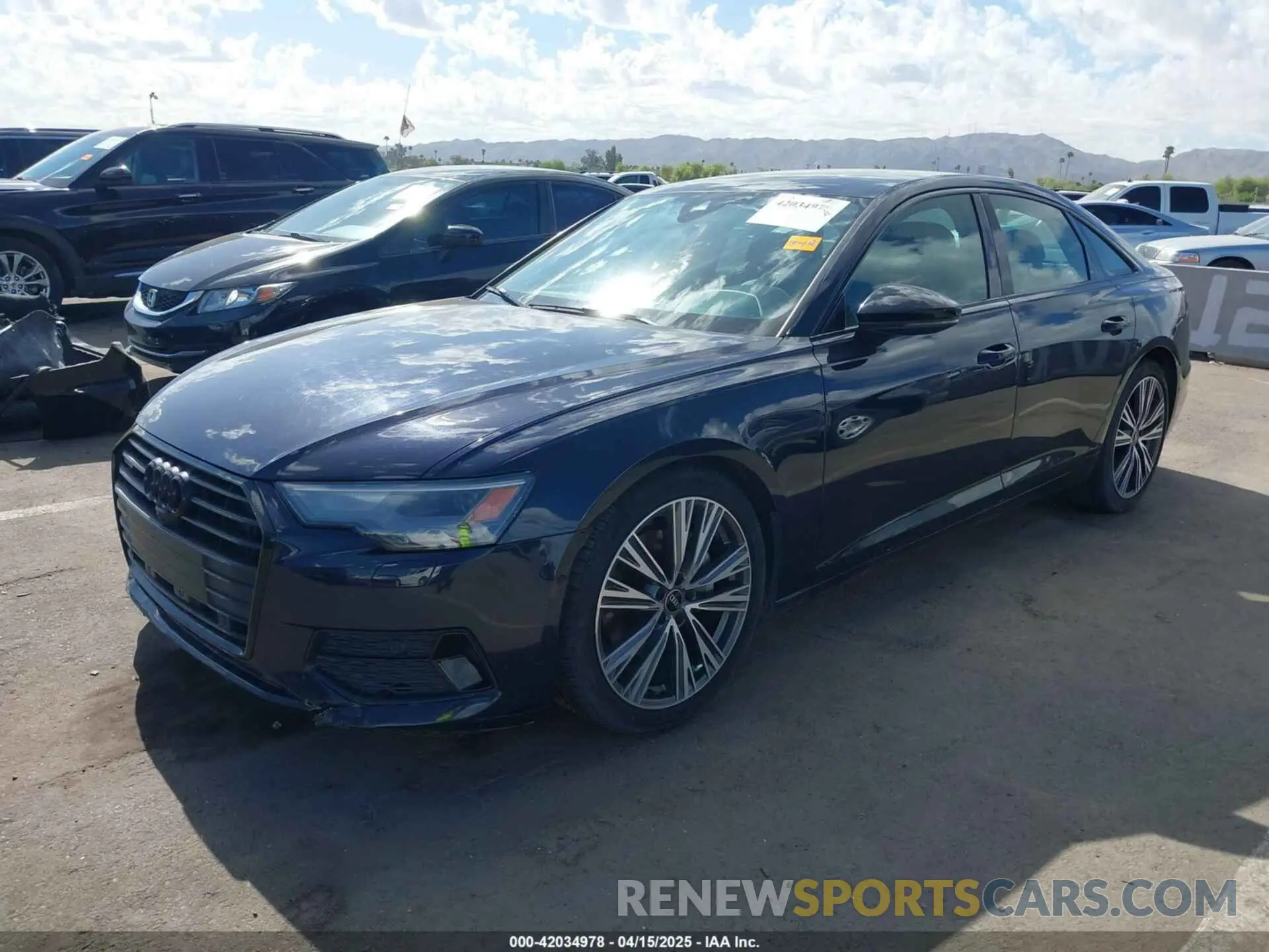 2 fotografías del automóvil dañado WAUD3AF20MN104078 AUDI A6 2021