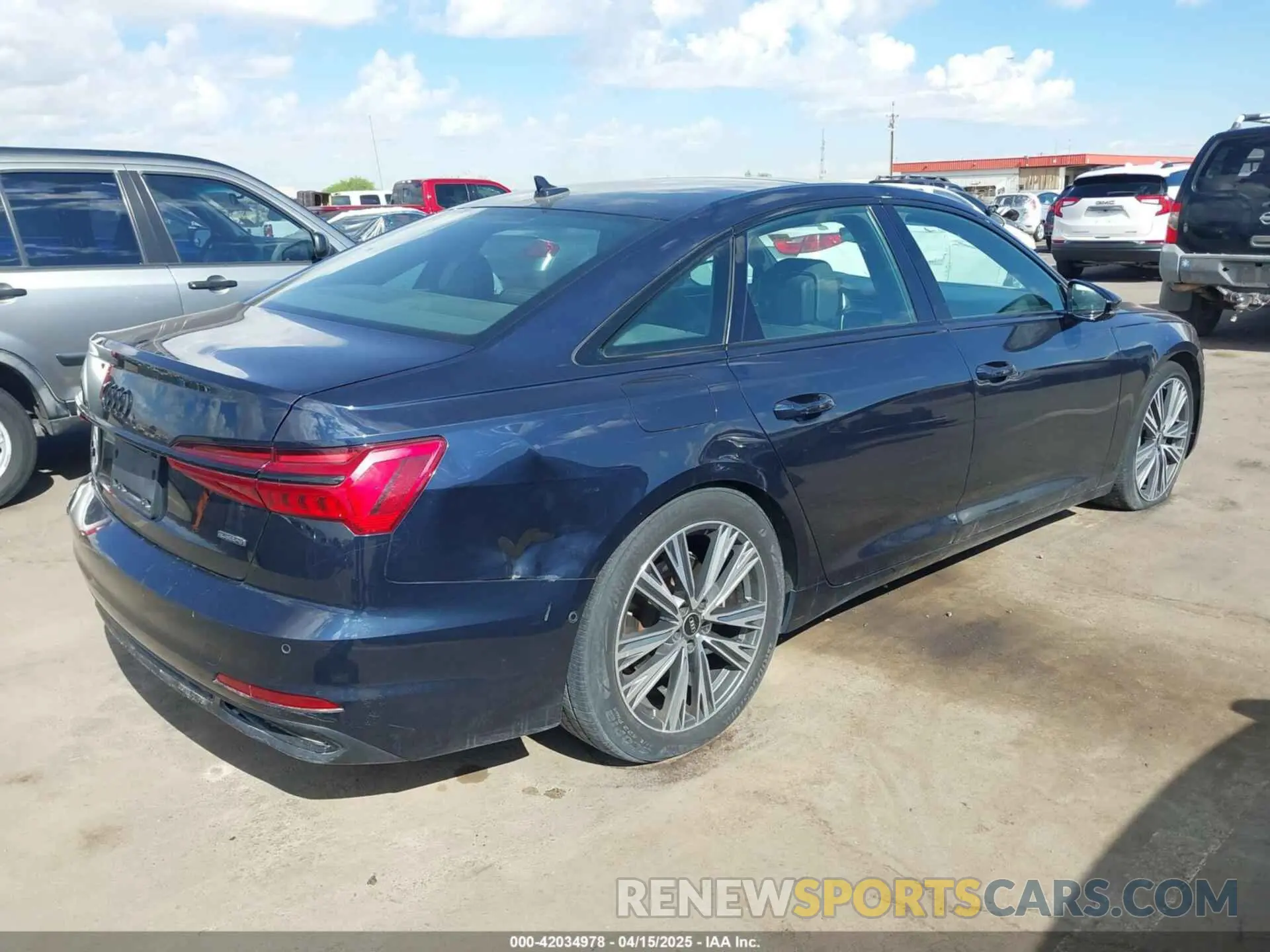4 fotografías del automóvil dañado WAUD3AF20MN104078 AUDI A6 2021