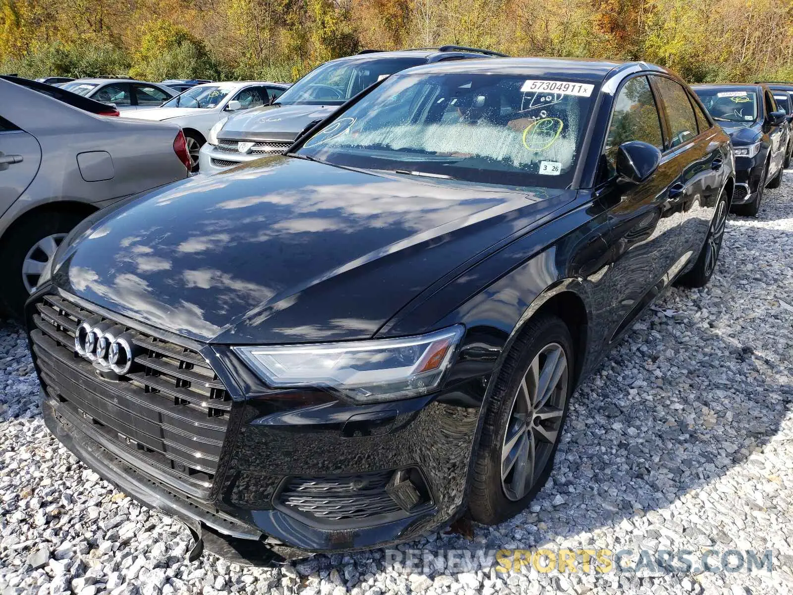 2 fotografías del automóvil dañado WAUD3AF21MN053092 AUDI A6 2021