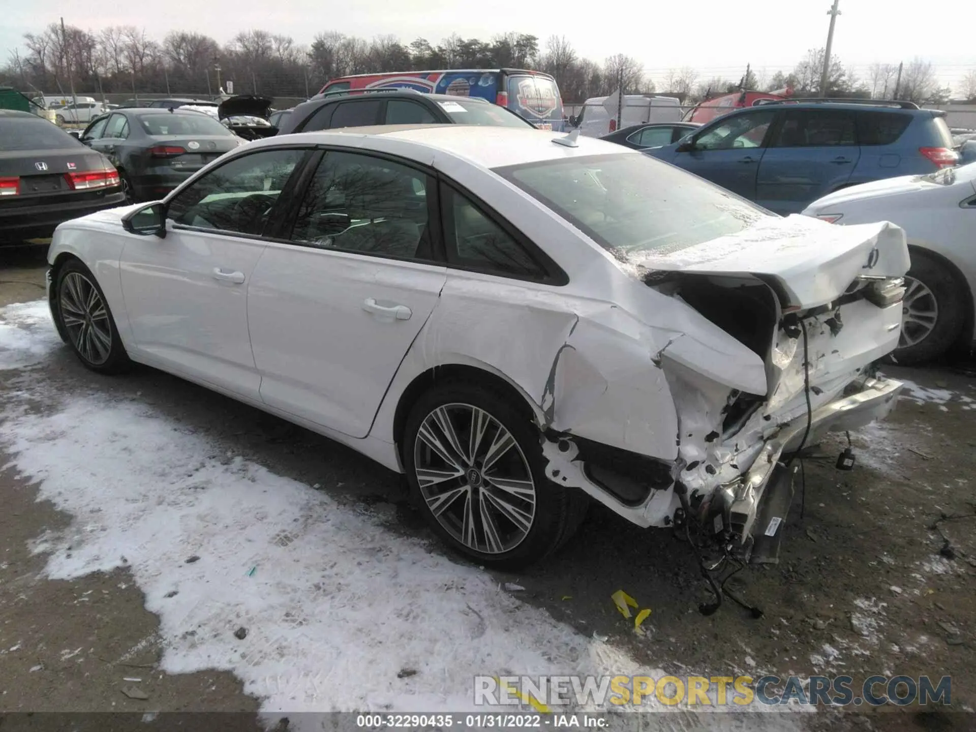 3 fotografías del automóvil dañado WAUD3AF23MN071688 AUDI A6 2021