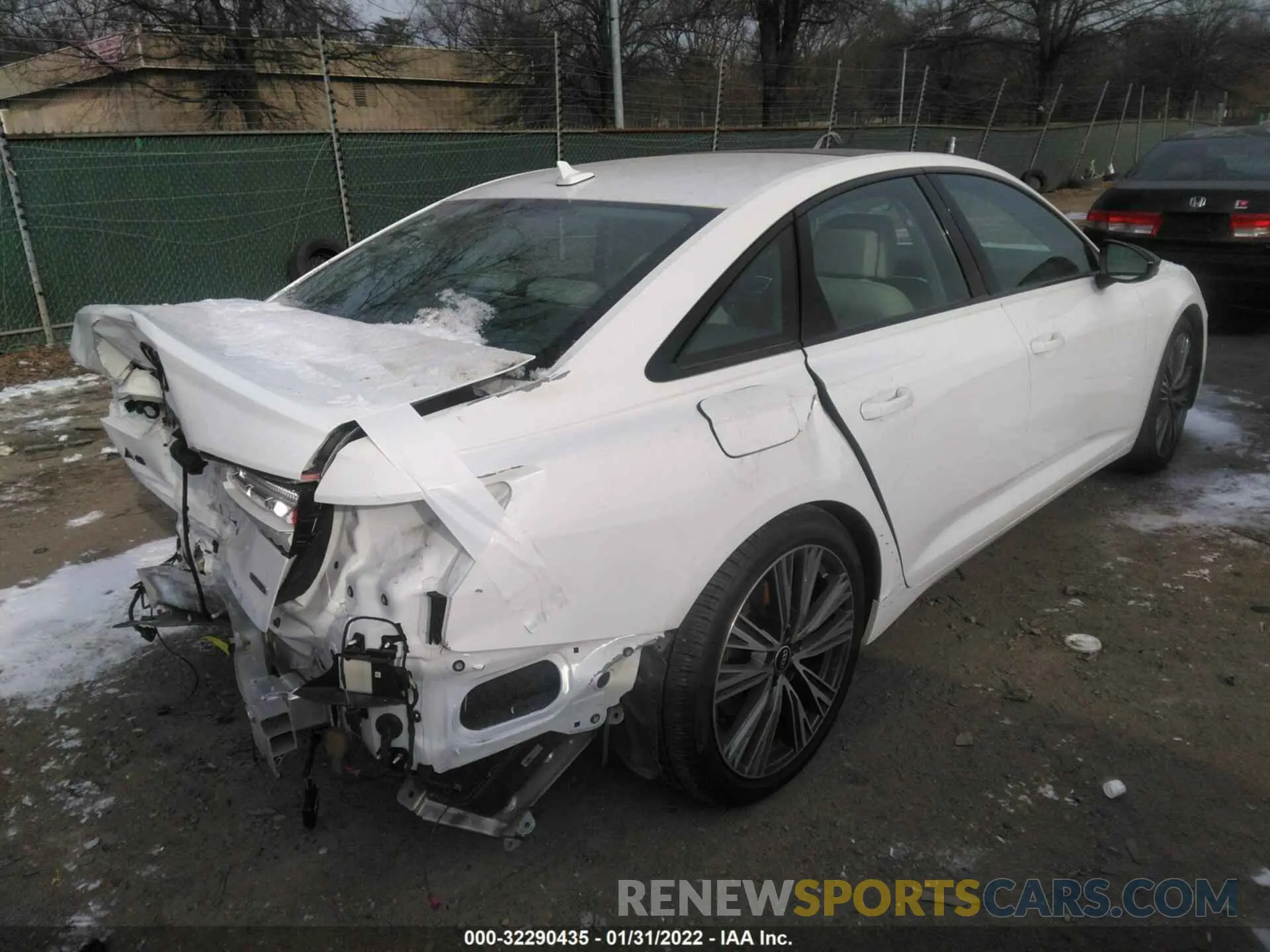 4 fotografías del automóvil dañado WAUD3AF23MN071688 AUDI A6 2021