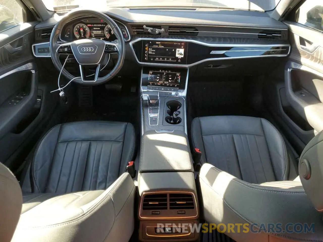 8 fotografías del automóvil dañado WAUD8AF25MN041559 AUDI A6 2021