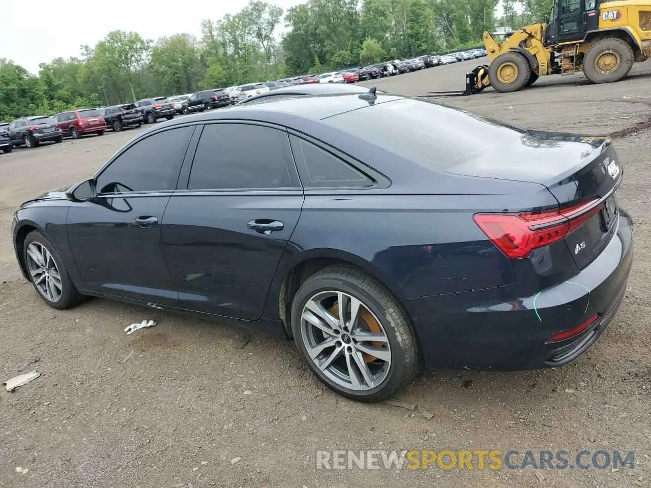 2 fotografías del automóvil dañado WAUE3AF23MN050005 AUDI A6 2021