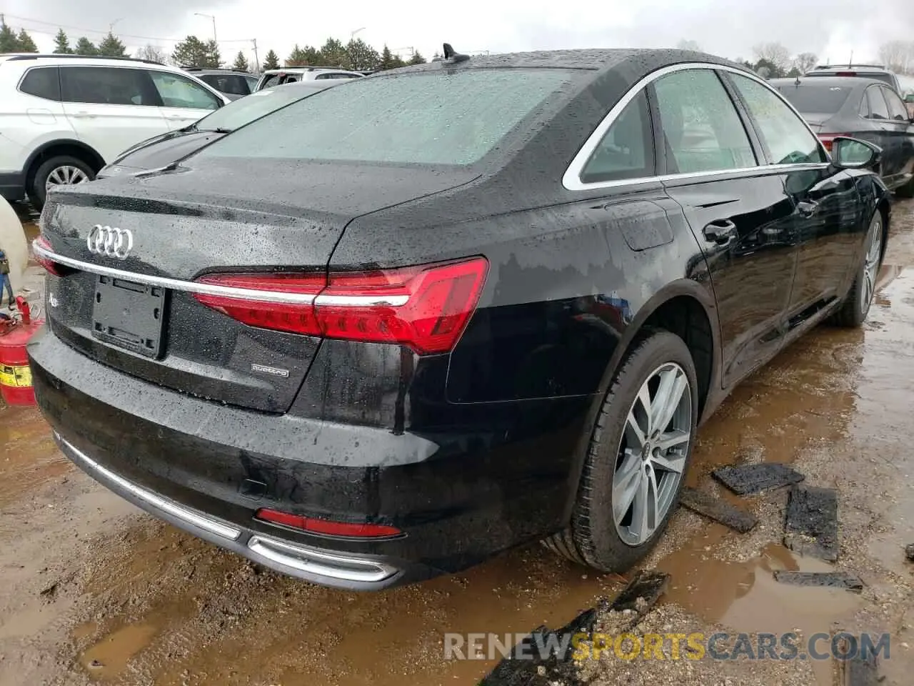 4 fotografías del automóvil dañado WAUE8AF22MN030751 AUDI A6 2021