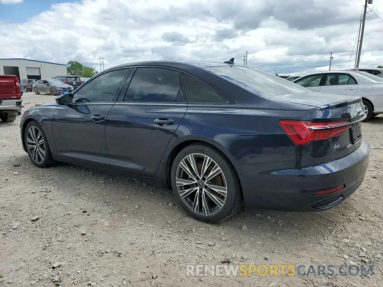 2 fotografías del automóvil dañado WAUE8AF29MN031282 AUDI A6 2021