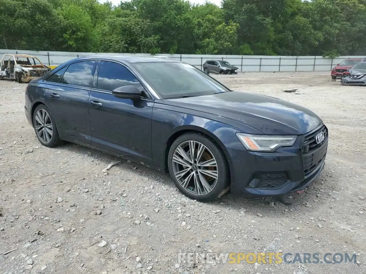 4 fotografías del automóvil dañado WAUE8AF29MN031282 AUDI A6 2021