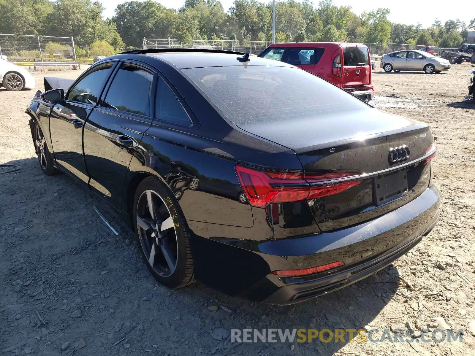 3 fotografías del automóvil dañado WAUK2AF20MN036939 AUDI A6 2021