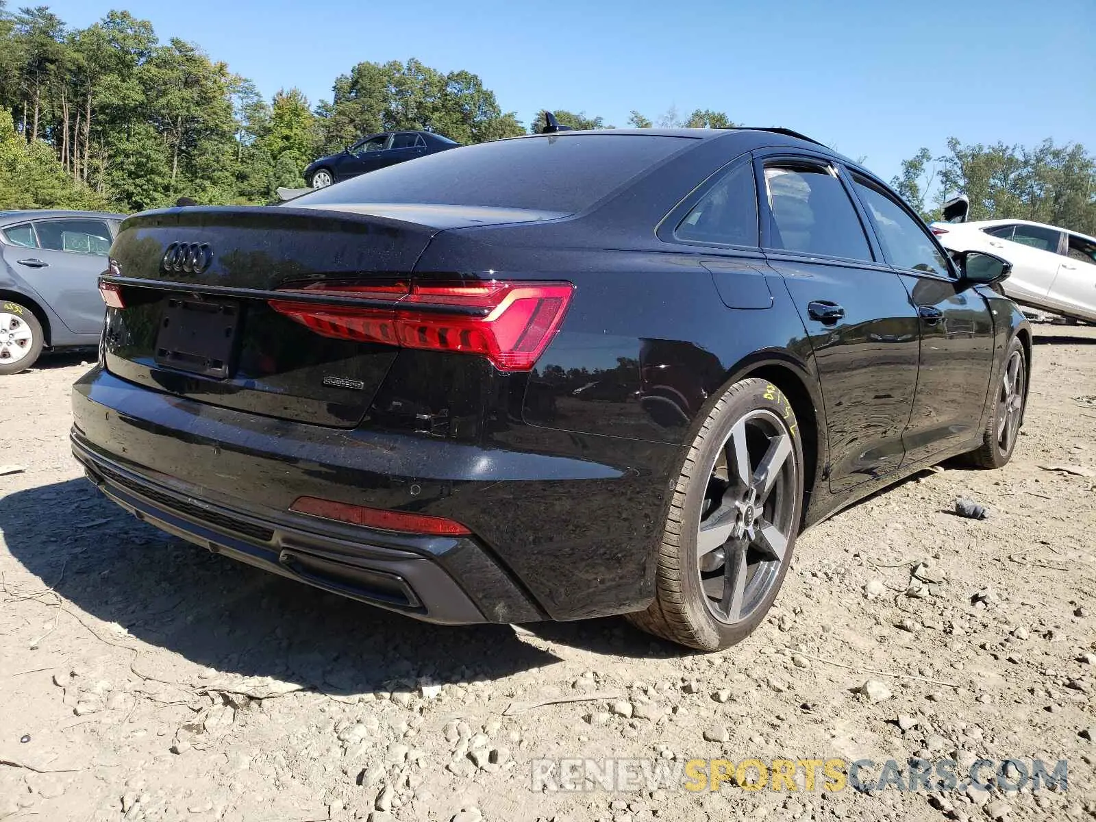 4 fotografías del automóvil dañado WAUK2AF20MN036939 AUDI A6 2021