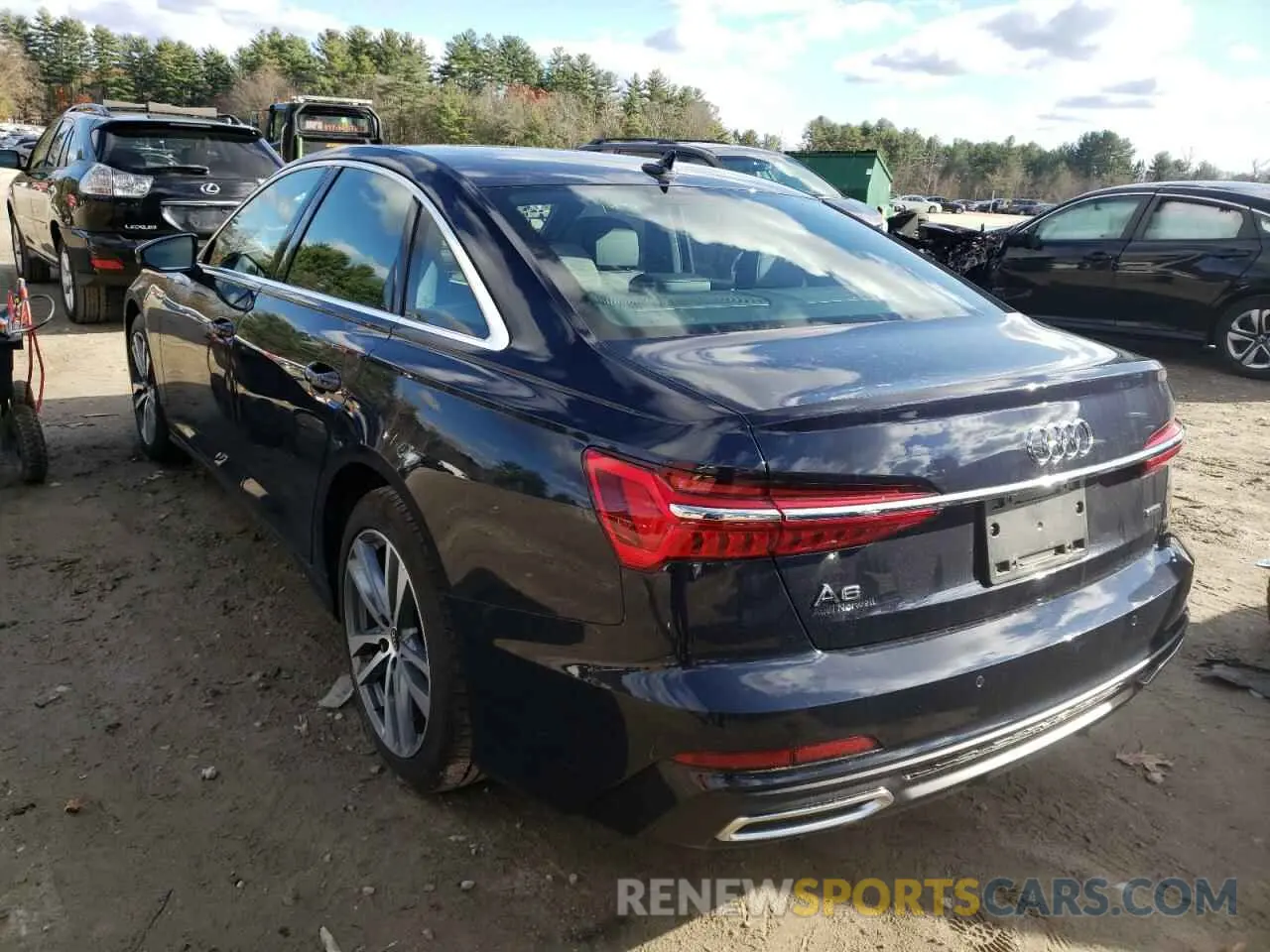 3 fotografías del automóvil dañado WAUK2AF22MN048378 AUDI A6 2021