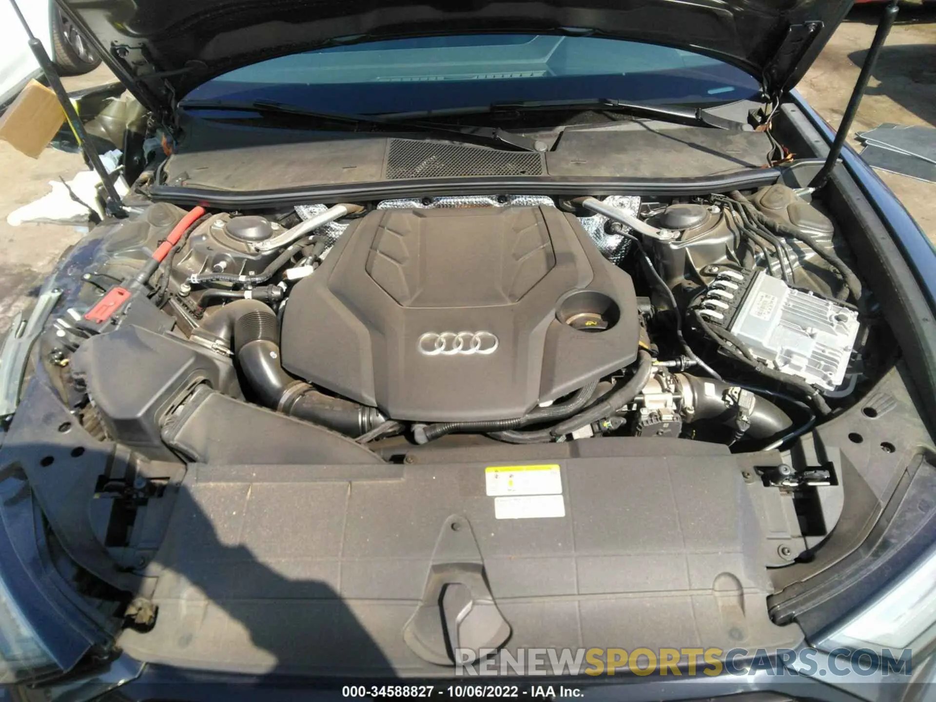 10 fotografías del automóvil dañado WAUK2AF26MN027677 AUDI A6 2021