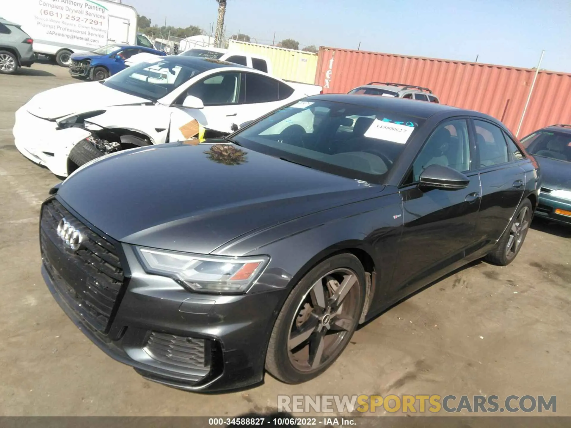 2 fotografías del automóvil dañado WAUK2AF26MN027677 AUDI A6 2021