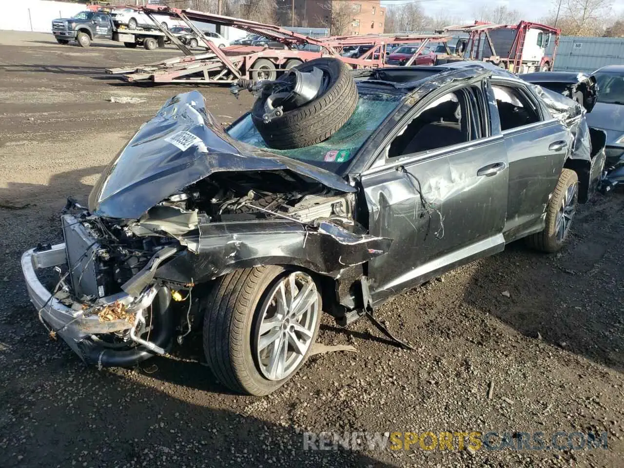 1 fotografías del automóvil dañado WAUL2AF24MN042103 AUDI A6 2021