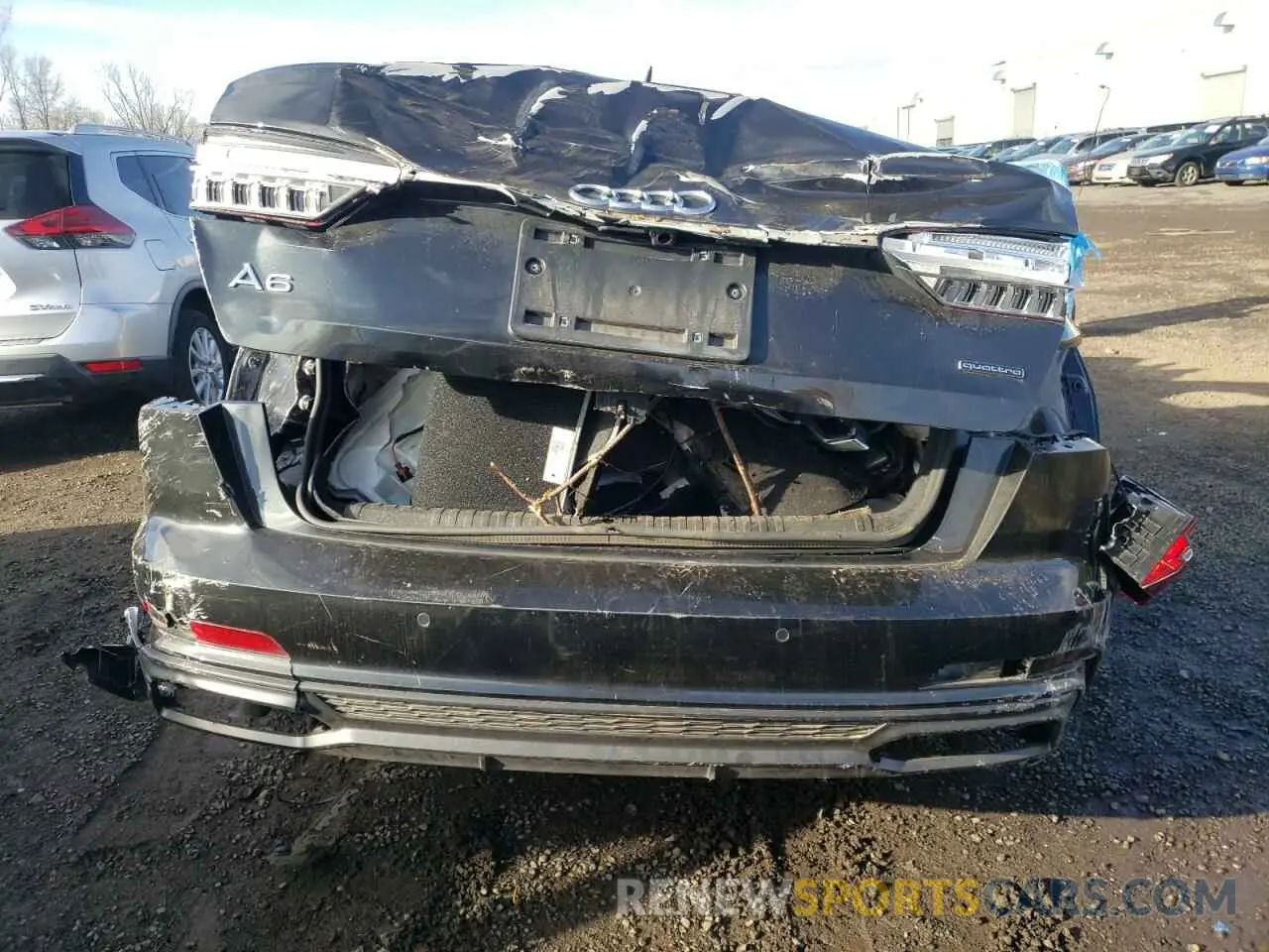 6 fotografías del automóvil dañado WAUL2AF24MN042103 AUDI A6 2021