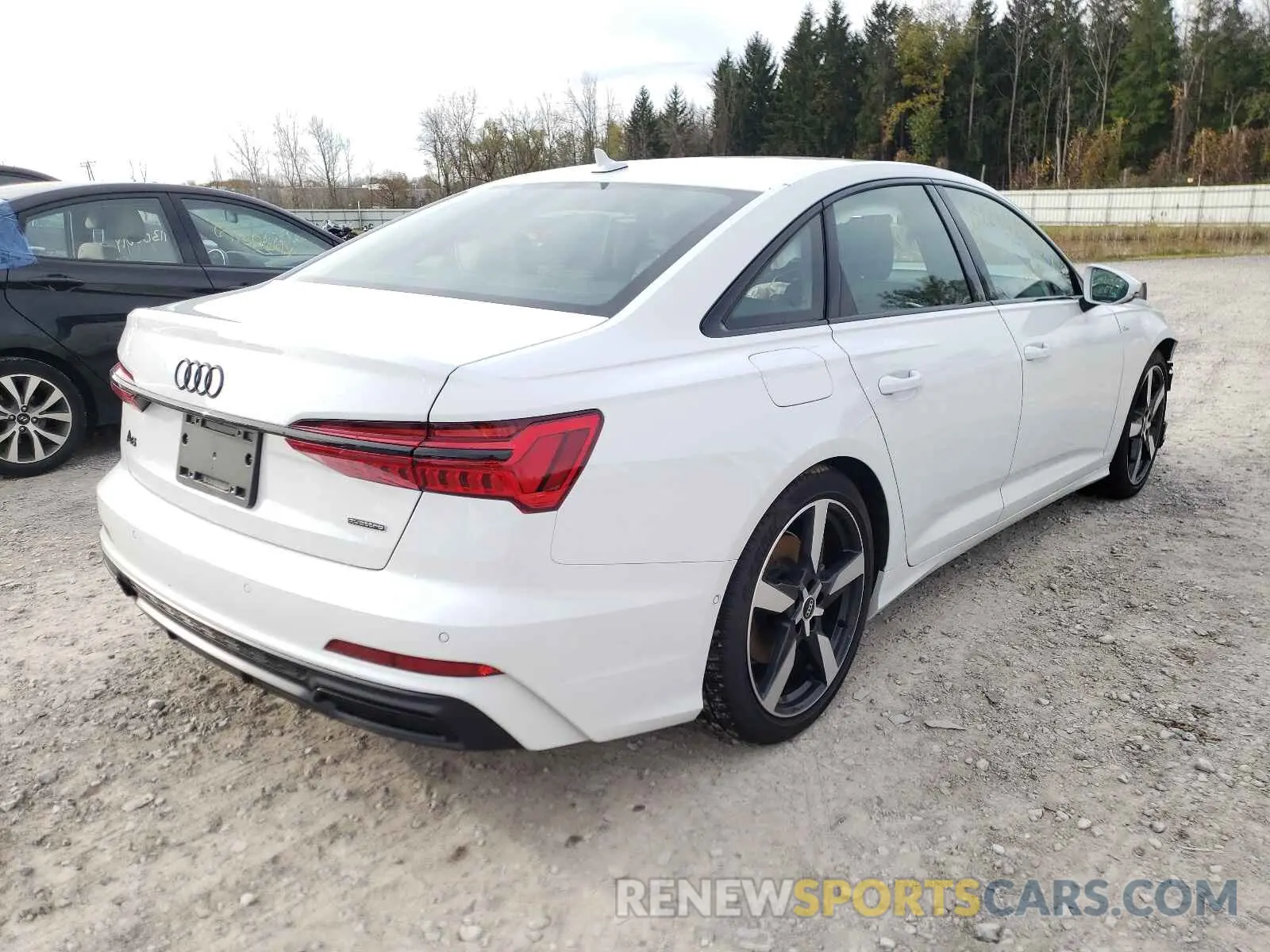 4 fotografías del automóvil dañado WAUL2AF26MN049358 AUDI A6 2021