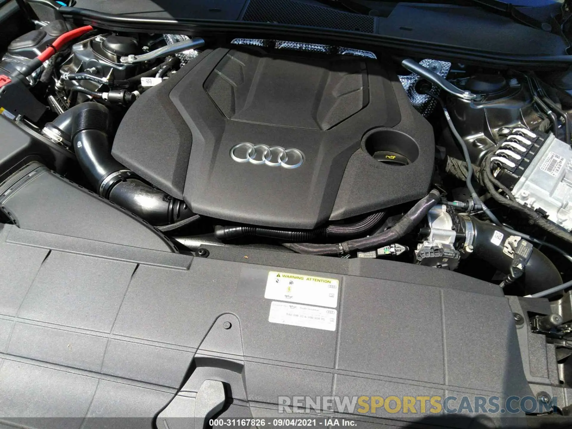 10 fotografías del automóvil dañado WAUL2AF28MN045957 AUDI A6 2021