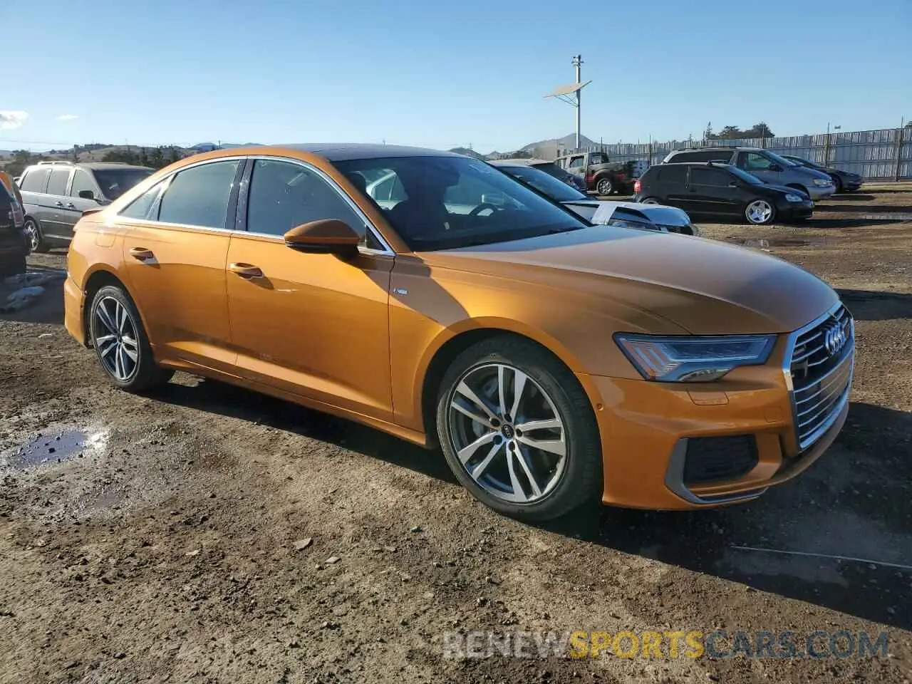 4 fotografías del automóvil dañado WAUM2AF22MN029824 AUDI A6 2021