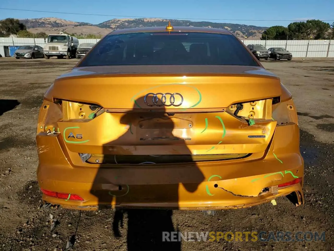 6 fotografías del automóvil dañado WAUM2AF22MN029824 AUDI A6 2021
