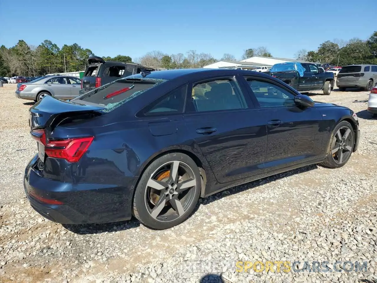 3 fotografías del automóvil dañado WAUM2BF27MN082332 AUDI A6 2021