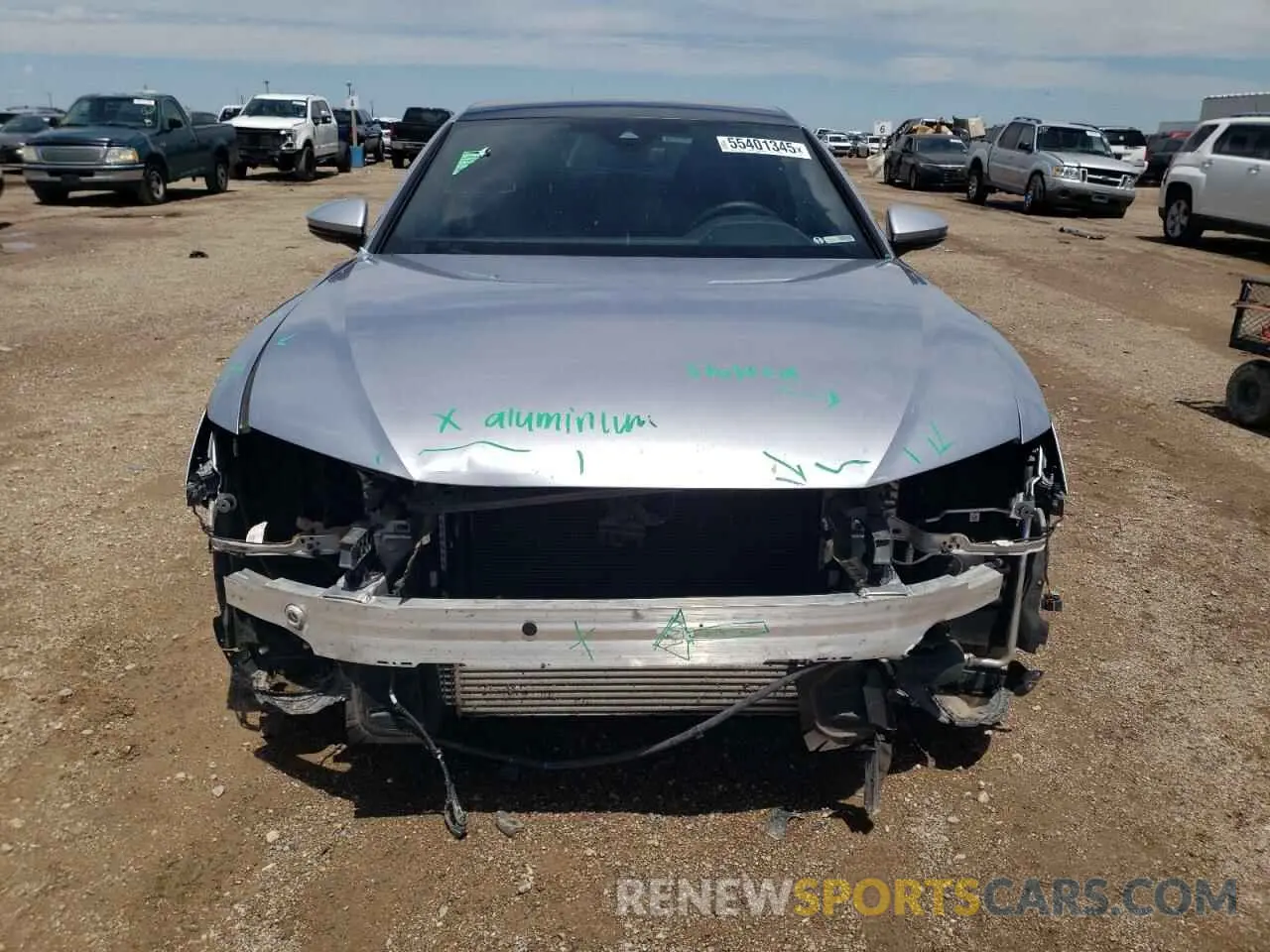 5 fotografías del automóvil dañado WAUE3BF24NN064311 AUDI A6 2022