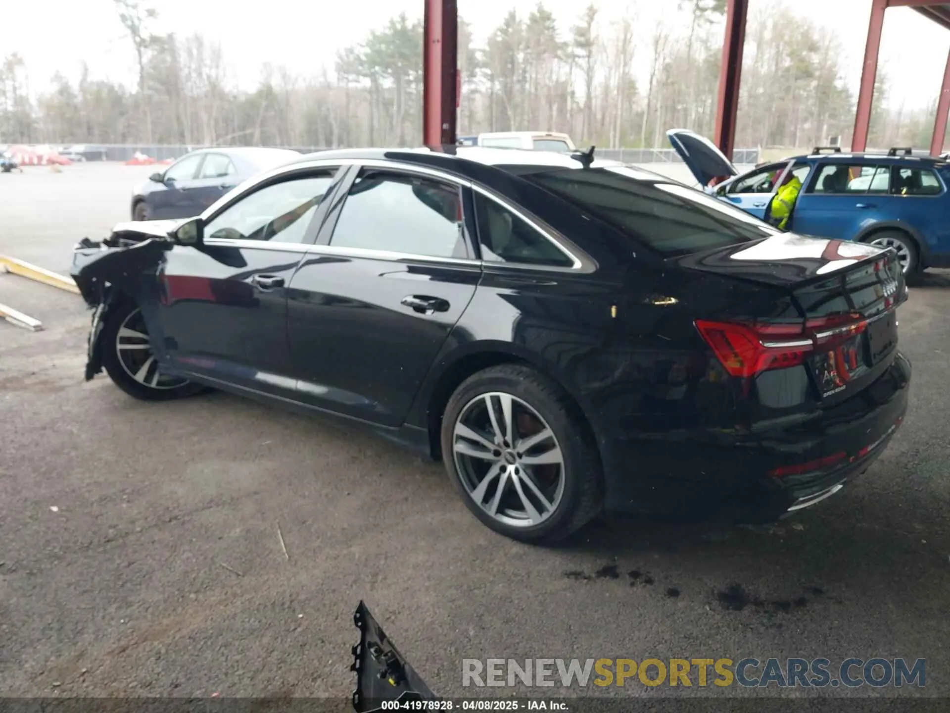 3 fotografías del automóvil dañado WAUM2BF23NN052875 AUDI A6 2022