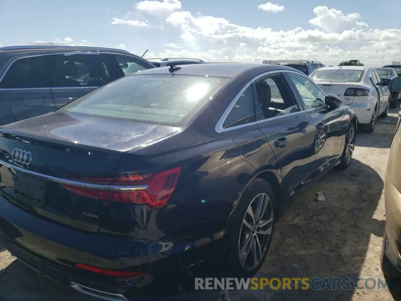 4 fotografías del automóvil dañado WAUM2BF29NN009528 AUDI A6 2022