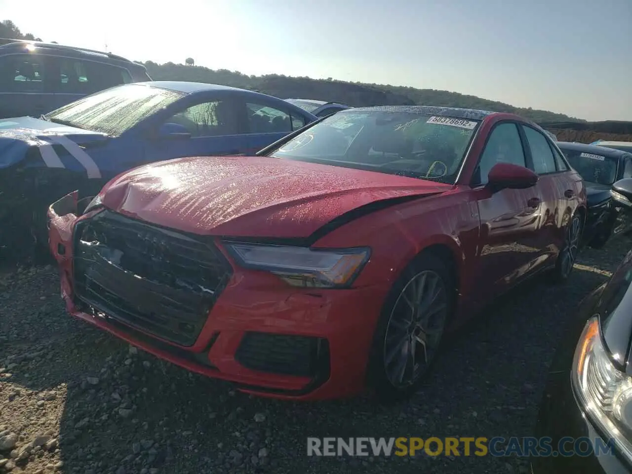 2 fotografías del automóvil dañado WAUM2BF2XNN047172 AUDI A6 2022