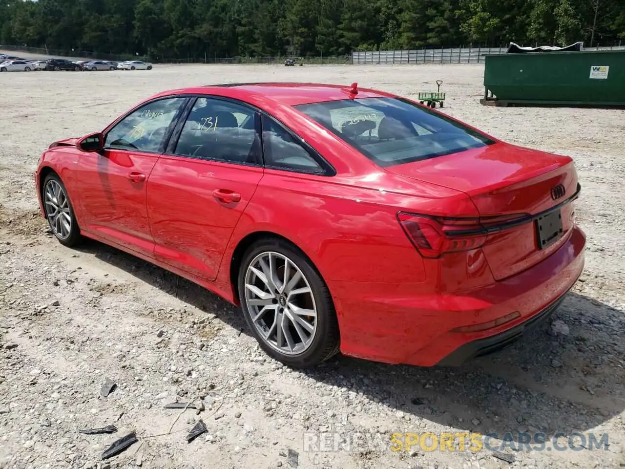 3 fotografías del automóvil dañado WAUM2BF2XNN047172 AUDI A6 2022