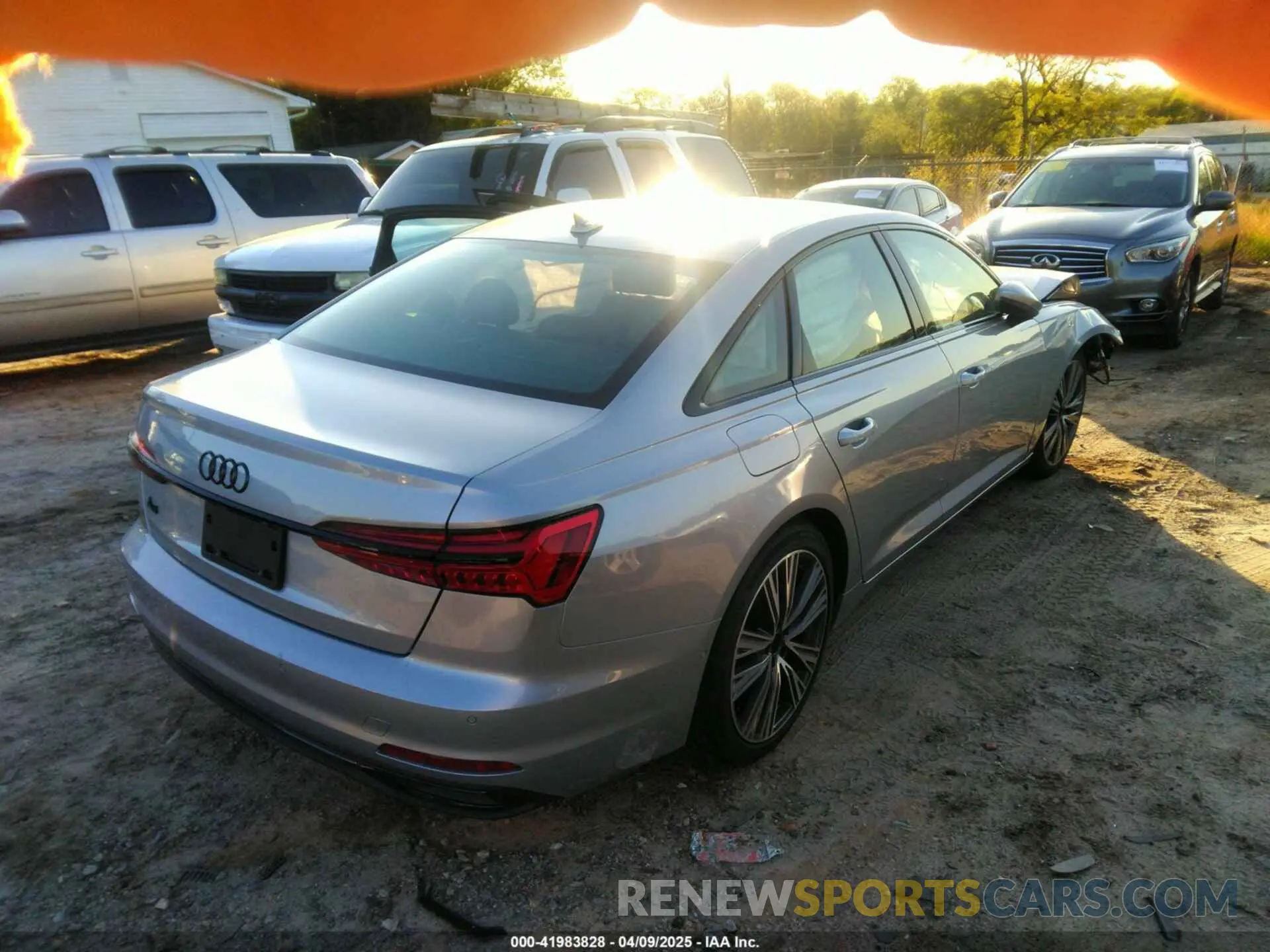 4 fotografías del automóvil dañado WAUE3BF20RN032509 AUDI A6 2024