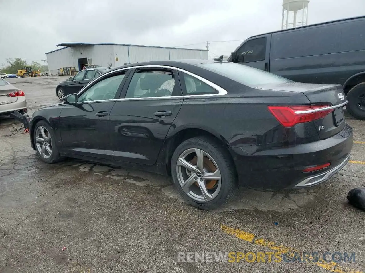 2 fotografías del automóvil dañado WAUE3BF25RN037107 AUDI A6 2024
