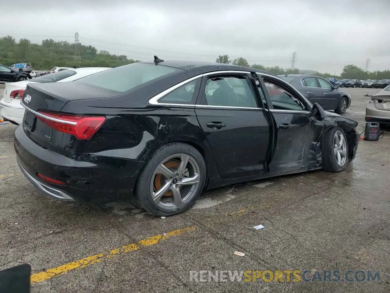 3 fotografías del automóvil dañado WAUE3BF25RN037107 AUDI A6 2024