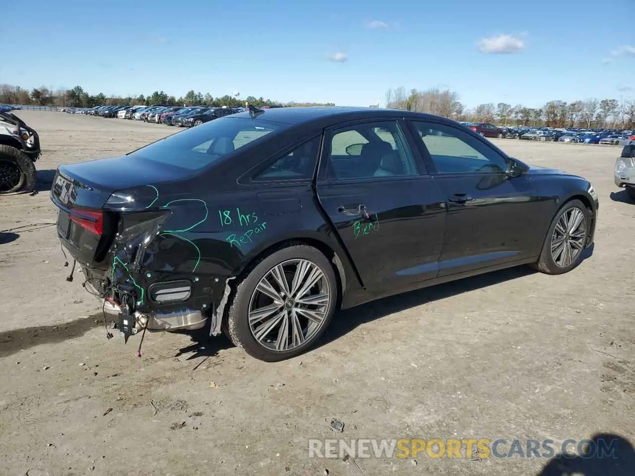 3 fotografías del automóvil dañado WAUE3BF2XRN036647 AUDI A6 2024