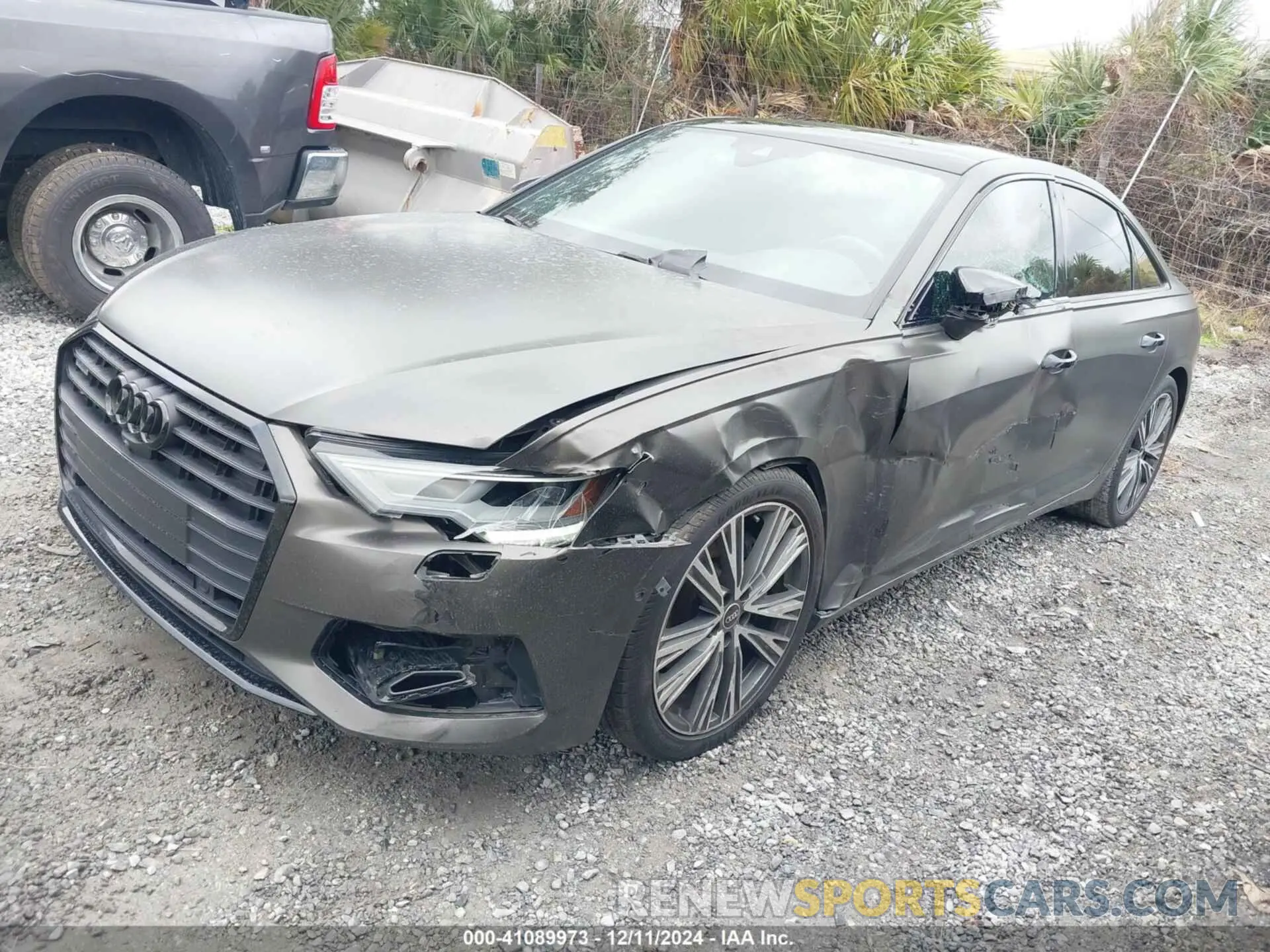 2 fotografías del automóvil dañado WAUD3AF26MN071507 AUDI A6 SEDAN 2021