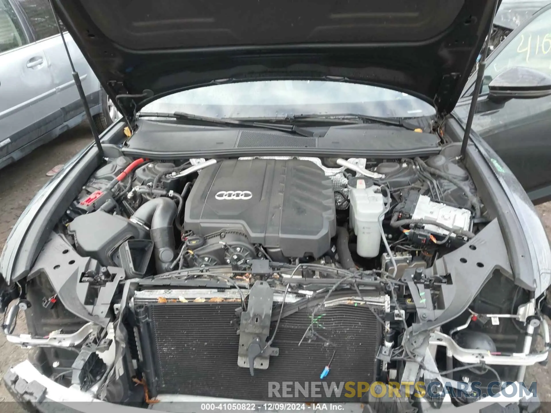 10 fotografías del automóvil dañado WAUD3AF2XMN056881 AUDI A6 SEDAN 2021