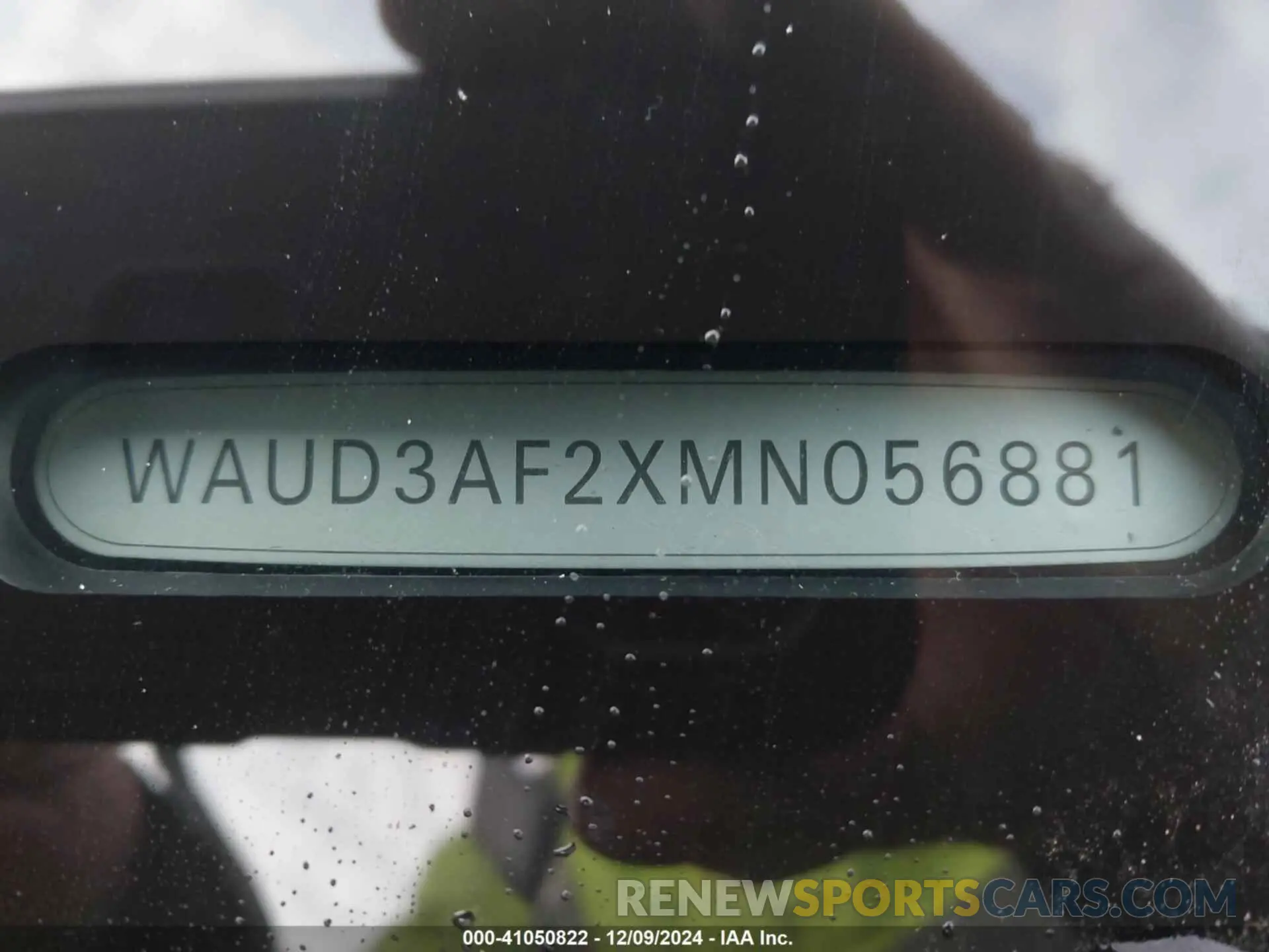 9 fotografías del automóvil dañado WAUD3AF2XMN056881 AUDI A6 SEDAN 2021