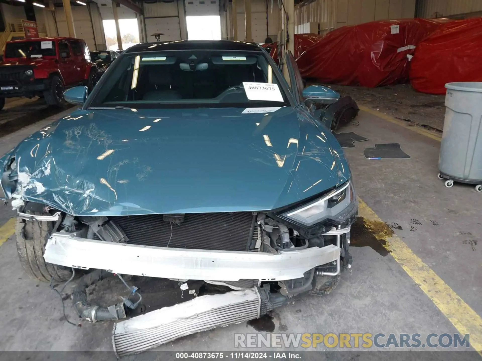 13 fotografías del automóvil dañado WAUD8AF29MN012288 AUDI A6 SEDAN 2021