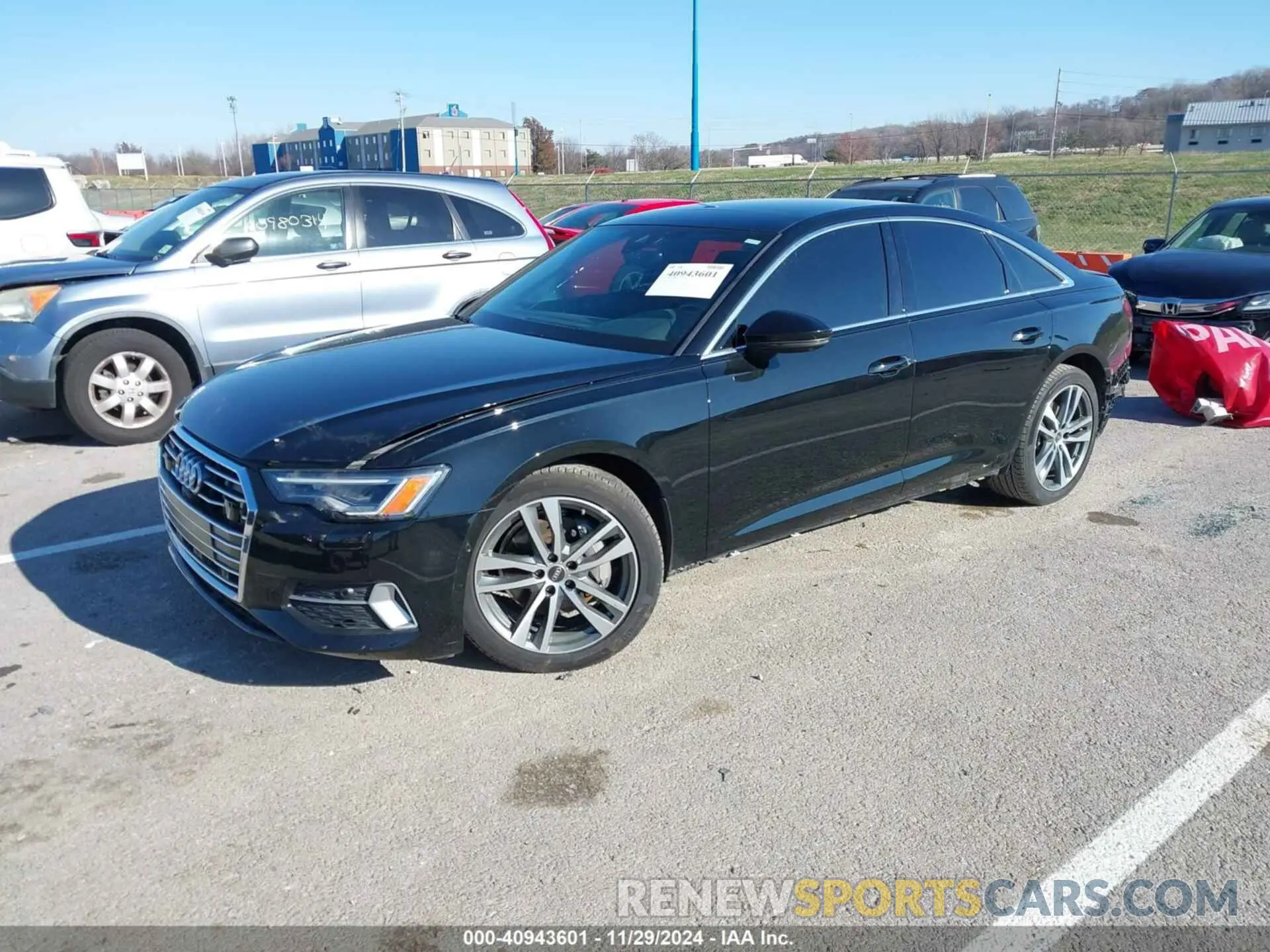 2 fotografías del automóvil dañado WAUE3BF25PN070038 AUDI A6 SEDAN 2023