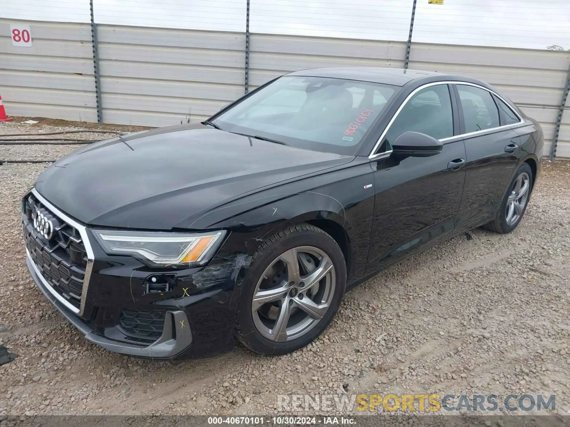 2 fotografías del automóvil dañado WAUL2BF27RN032274 AUDI A6 SEDAN 2024