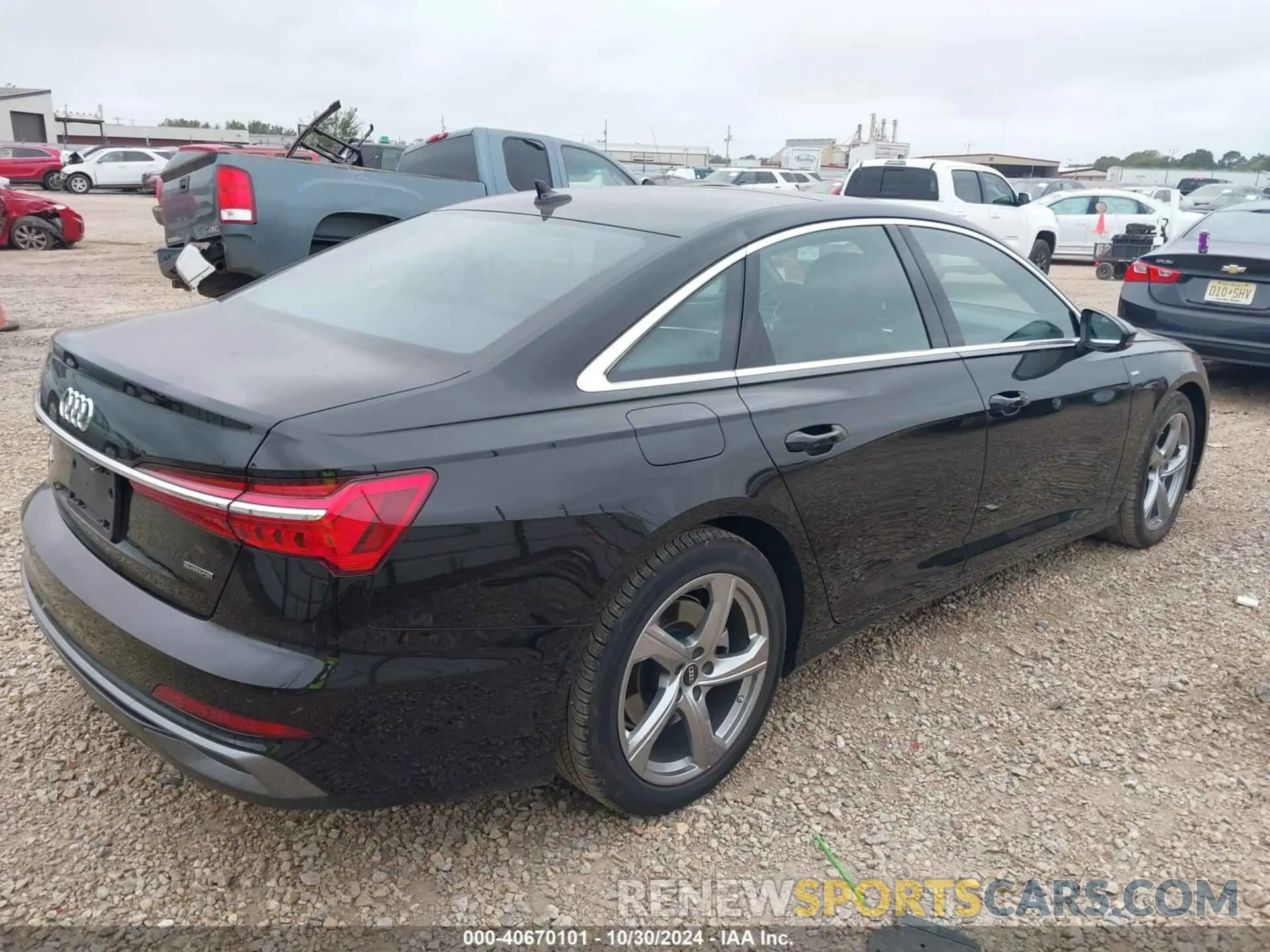 4 fotografías del automóvil dañado WAUL2BF27RN032274 AUDI A6 SEDAN 2024