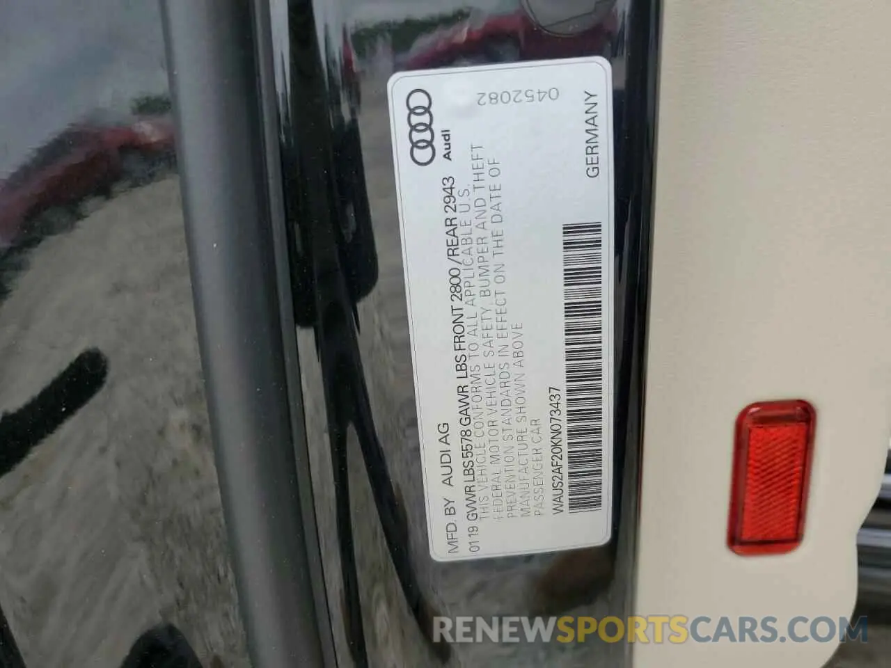 12 fotografías del automóvil dañado WAUS2AF20KN073437 AUDI A7 2019