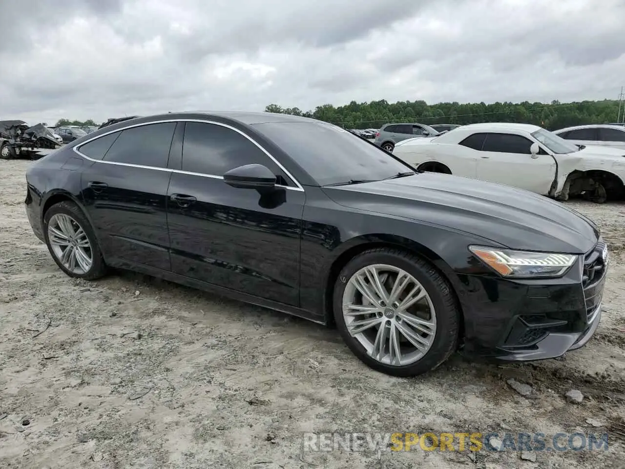 4 fotografías del automóvil dañado WAUS2AF20KN073437 AUDI A7 2019