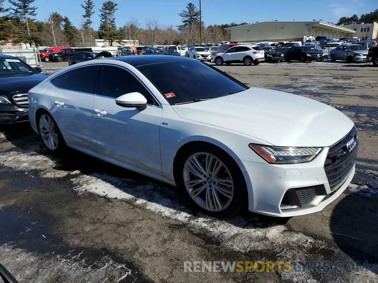 4 fotografías del automóvil dañado WAUU2AF21KN017385 AUDI A7 2019