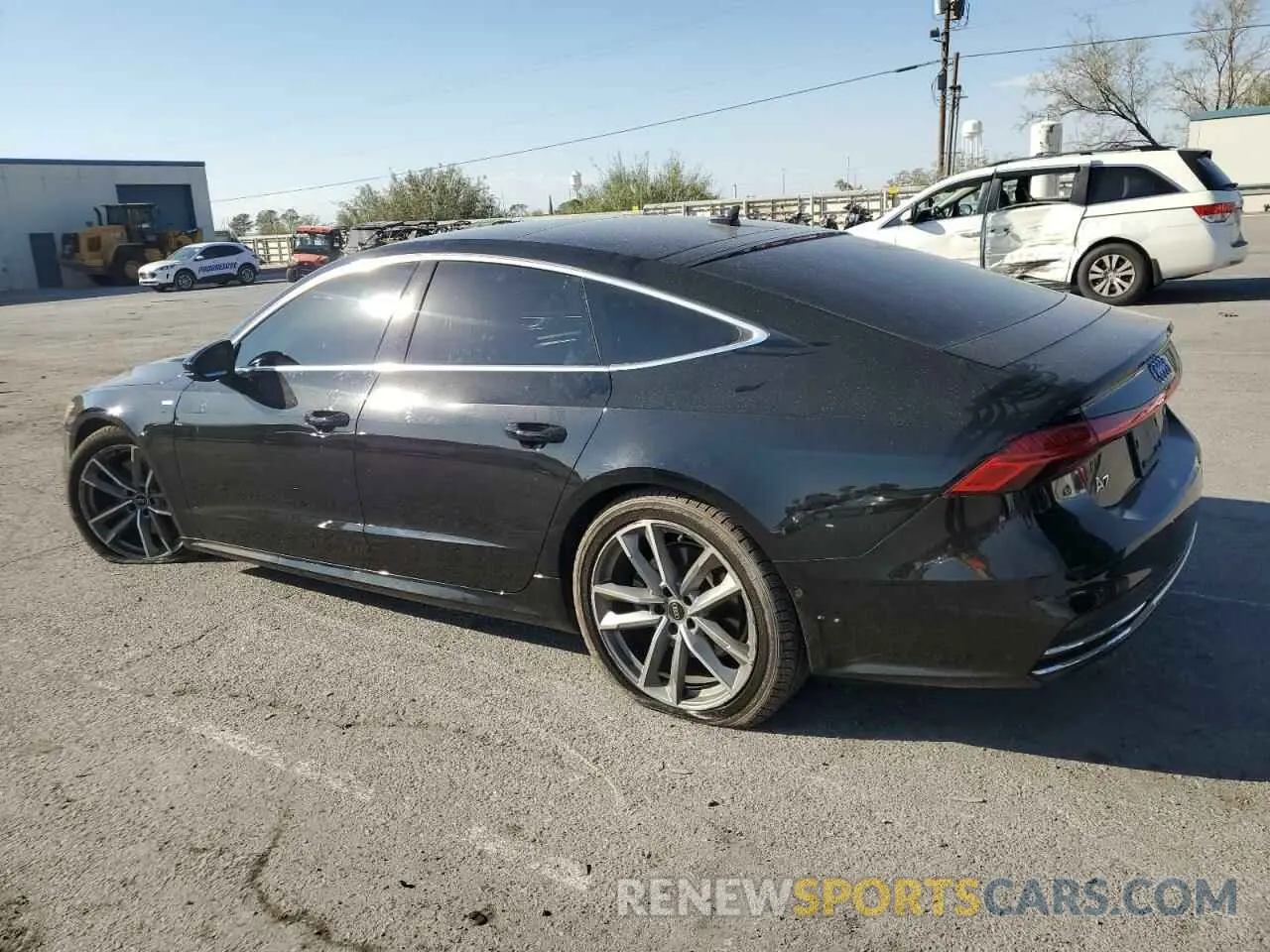 2 fotografías del automóvil dañado WAUV2AF24KN103309 AUDI A7 2019