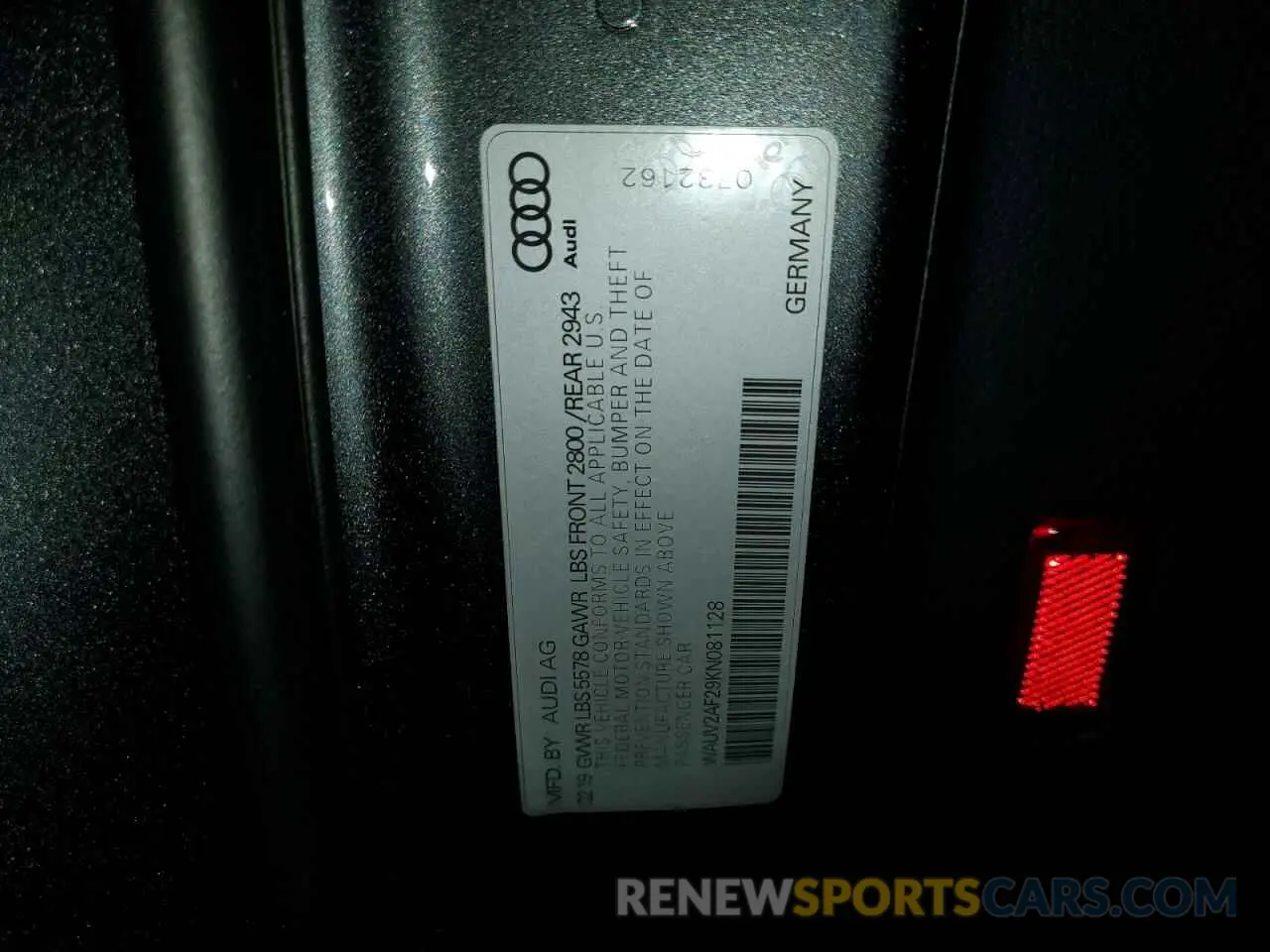 13 fotografías del automóvil dañado WAUV2AF29KN081128 AUDI A7 2019