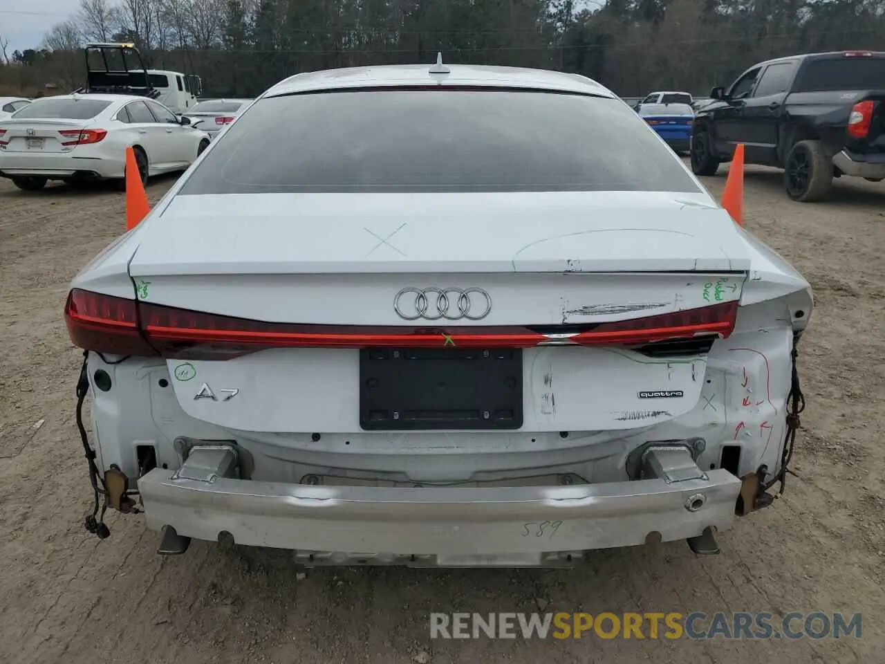 6 fotografías del automóvil dañado WAUV2BF22KN065004 AUDI A7 2019