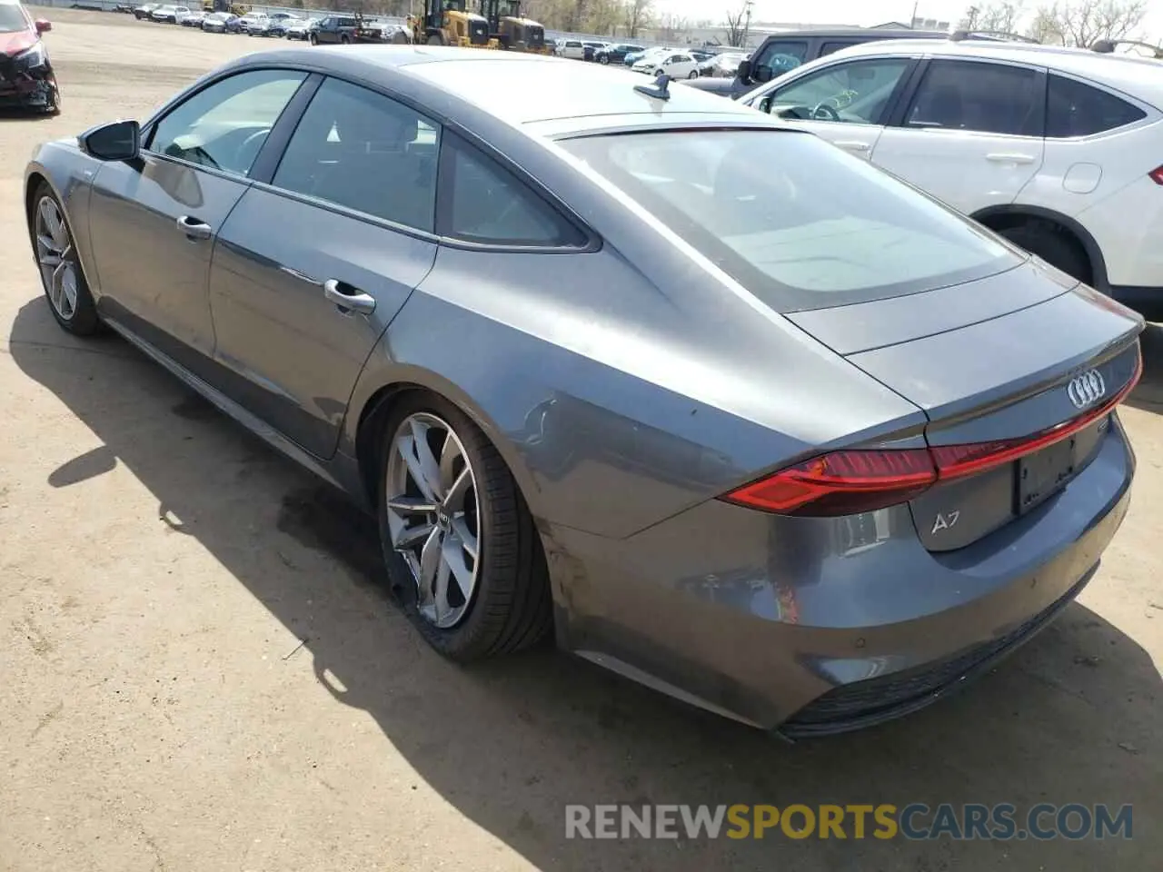 2 fotografías del automóvil dañado WAUU2AF24LN032223 AUDI A7 2020