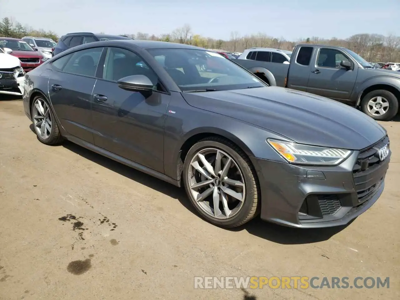 4 fotografías del automóvil dañado WAUU2AF24LN032223 AUDI A7 2020