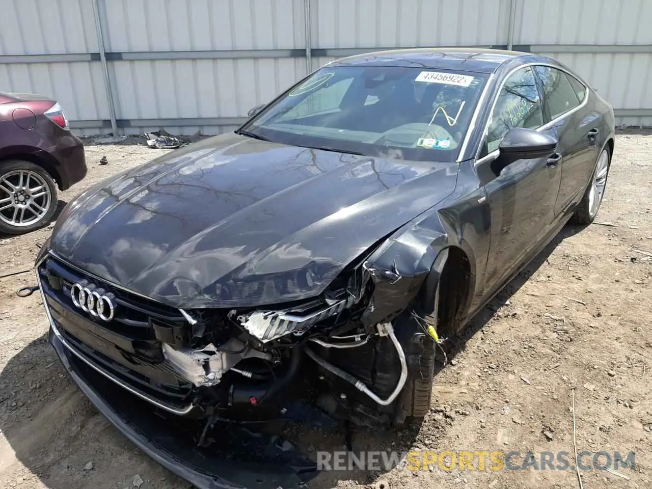 2 fotografías del automóvil dañado WAUV2AF20LN003919 AUDI A7 2020