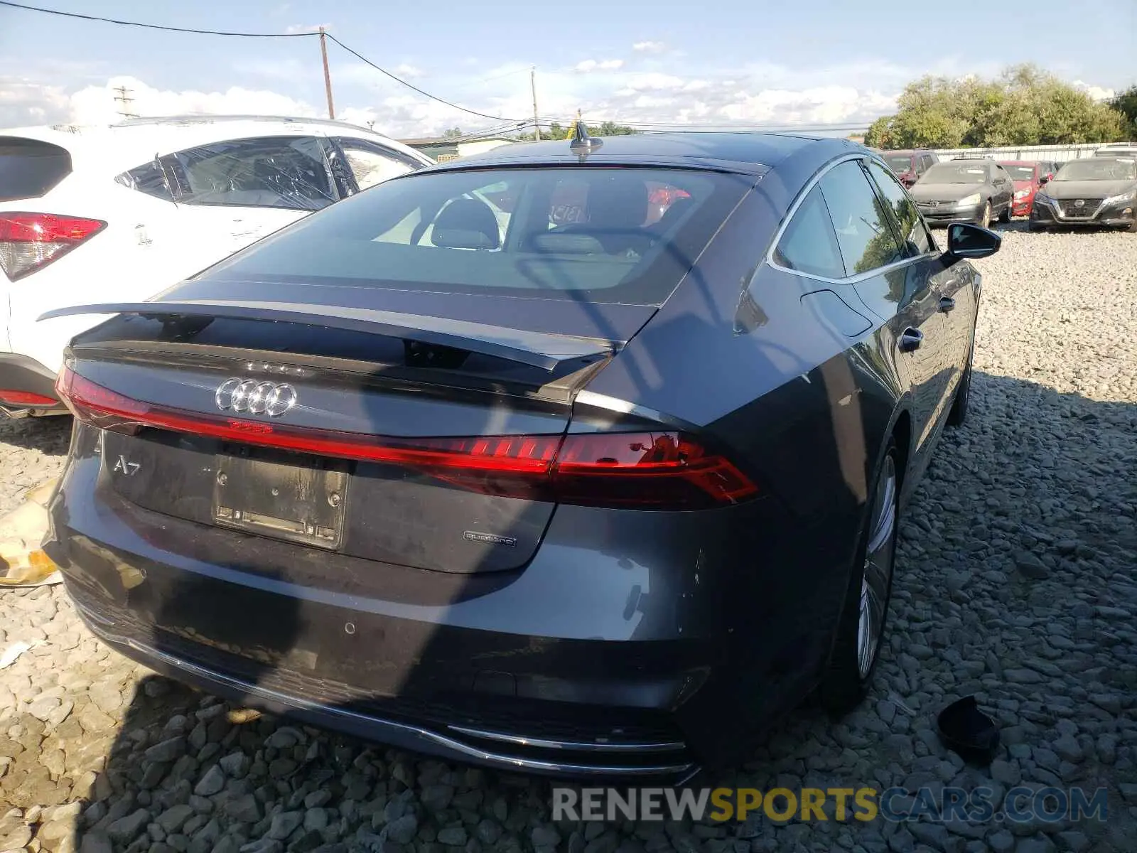 4 fotografías del automóvil dañado WAUV2AF27LN083767 AUDI A7 2020